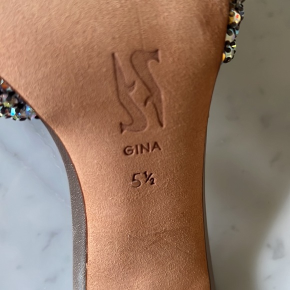 Gina Nocturn Mink Key West Swarovski® Crystal High Heel Stiletto Sandals - Picture 6 of 13